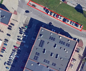 Vonkajšie státie  Žilina - širšie centrum